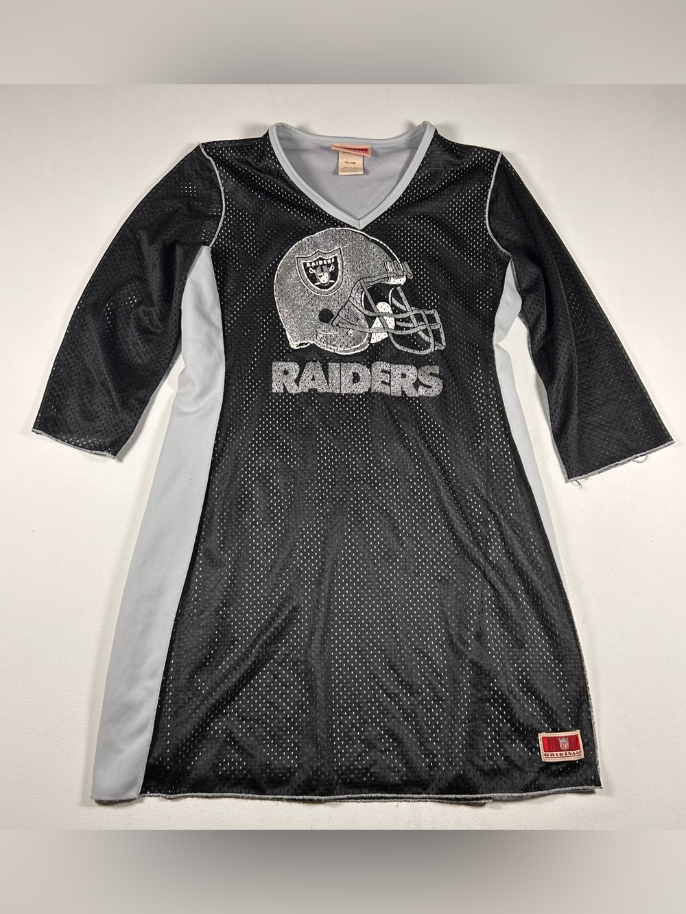 Vintage Jersey Dress Womens XL Oakland Raiders NFL originals Made USA RARE